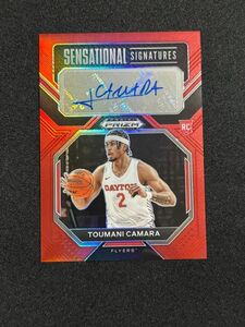 【149枚限定】 Toumani Camara トゥマニ・カマラ 2022-23 Panini Prizm DP Red Prizm Rookie Auto RC 直筆サイン ブレイザーズ NBA