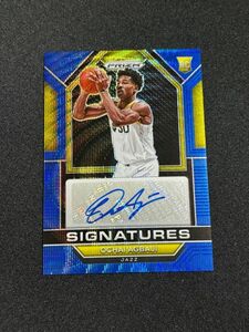 【RC】 Ochai Agbaji オチャイ・アバジ 2022-23 Panini NBA Prizm Blue Wave Prizm Rookie Auto 直筆サイン ジャズ ラプターズ