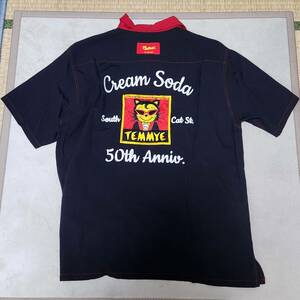 クリームソーダ　50周年記念限定ティミーボーリングシャツ　ピンクドラゴン　CREAM　SODA　