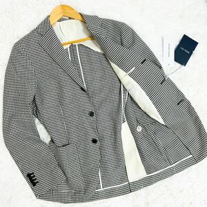 新品タグ付き◆イタリア製高級生地 blazer’s bank.com × REDA 春夏 テーラードジャケット 千鳥格子 アンコン ストレッチ 背抜き 段返り3B