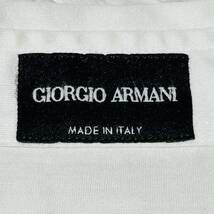 最高級【大きいサイズ/XL】ジョルジオアルマーニ GIORGIO ARMANI 長袖シャツ『溢れる清潔感』現行タグ 近代モデル 黒タグ イタリア製 白 41_画像5