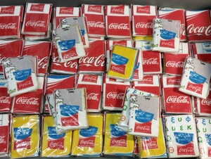コカ・コーラ アテネオリンピック オリジナルミニタオル 110個