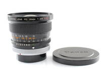 【美品 保障付 動作確認済】Canon FD 20mm f/2.8 S.S.C O Type Wide Angle MF Lens キヤノン マニュアルフォーカスレンズ #Q7543_画像2