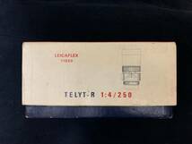 ライカ LEITZ CANADA TELYT-R 1:4 / 250mm レンズ 純正箱＋オリジナルサービスカード シリアルナンバー＃2406359 1970年代製造 _画像2