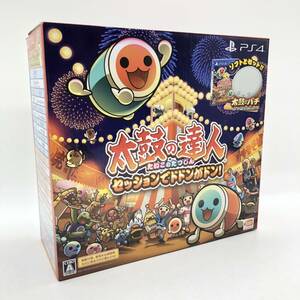 バンダイナムコ　PS4　太鼓の達人 セッションでドドンがドン！　PLJS-70109　ソフト+太鼓バチ 【中古】