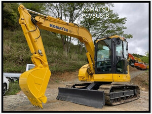 油圧ショベル(Excavator) Komatsu PC78US-8 202002 3,099h 【フルEquipment(配管、マルチ、Crane、ブレード)／整備