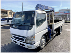 クレーン車 三菱ふそう キャンター PA-FE73DEN 2005年 144,100km 2t　クレーン付