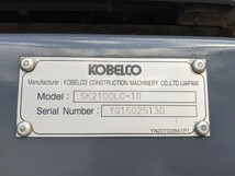 油圧ショベル(ユンボ) コベルコ建機 SK210DLC-10 2019年 5,122h エレベーターキャブ 回転フォーク 5本_画像6