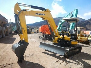 Mini油圧ショベル(Mini Excavator) Yanmar ViO45-6 202002 1,569h 配管included マルチLever ブレードincluded