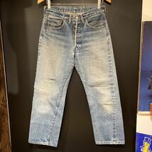 Levi's501 ビッグE オリジナル ジーンズ w30 60's当時物 赤耳 ジーパン リーバイス デニム パンツ ビンテージ ダメージ ヴィンテージ/53_画像3