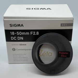  new goods unused goods! SIGMA 18-50mm F2.8 DC DN X mount FUJI X high class zeta filter attaching! X mount same day shipping!