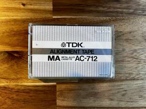 送料無料 TDK ALIGNMENT アライメントテープ MA AC - 712 TEST TAPE メタルテープ 当時物