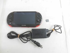 【同梱可】中古品 ゲーム PS Vita 本体 PCH-2000 レッド/ブラック 動作品 メモリカード 8GB 充電器付き