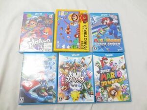 【同梱可】中古品 ゲーム Wii U ソフト 大乱闘スマッシュブラザーズ マリオカート 8 スーパーマリオメーカー 他 6点