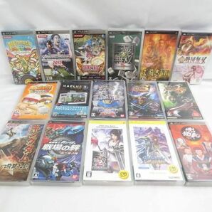 【同梱可】中古品 ゲーム PSP ソフト キングダム 一騎闘千の剣 戦国BASARA 俺の屍を越えてゆけ 他 16点 グッズセットの画像1