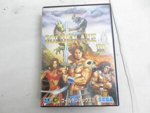 【同梱可】中古品 ゲーム セガ メガドライブ ソフト ゴールデンアックス III 取扱説明書 箱あり