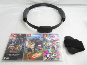 [ including in a package possible ] secondhand goods game Nintendo switch Nintendo switch soft ring Fit adventure Monstar is 