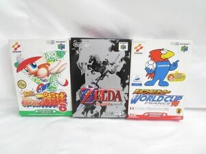 【同梱可】中古品 ゲーム NINTENDO 64 ソフト ゼルダの伝説 時のオカリナ 実況ワールドサッカー ワールドカップ フラ