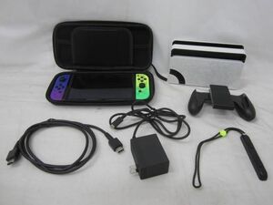 【同梱可】中古品 ゲーム Nintendo switch ニンテンドースイッチ 本体 HEG-001 有機ELモデル スプラトゥーン3 エディ