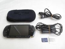 【同梱可】中古品 ゲーム PSP 本体 PSP1000 ブラック 動作品 メモリースティック 1GB 充電器付き_画像1