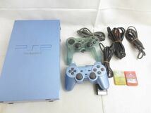 【同梱可】中古品 ゲーム プレイステーション2 PS2 本体 SCPH-39000 アクアブルー 動作品 周辺機器あり_画像1