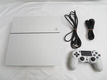 【同梱可】中古品 ゲーム プレイステーション4 PS4本体 CUH-1100A グレイシャーホワイト 動作品 周辺機器あり_画像1