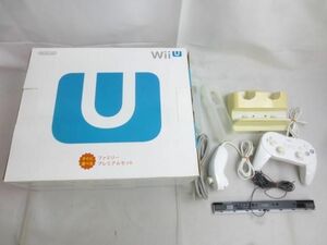 【同梱可】中古品 ゲーム Wii U 本体 WUP-101 ホワイト 動作品 32GB ファミリープレミアムセット 箱 周辺機器付き