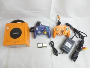 【同梱可】中古品 ゲーム ゲームキューブ 本体 DOL-001 オレンジ 動作品 周辺機器あり