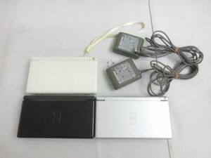 【同梱可】中古品 ゲーム ニンテンドーDS 本体 DS Lite 3点 USG-001 グロスシルバー クリスタルホワイト 等 グッズセ