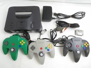 【同梱可】中古品 ゲーム NINTENDO 64 本体 NUS-001 動作品 電源ケーブル 出力ケーブル コントローラー コントローラ