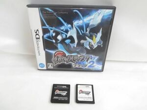 【同梱可】中古品 ゲーム ニンテンドーDS ソフト 3点 ポケットモンスター ブラック2 ホワイト ブラック グッズセット