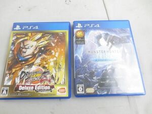 [ including in a package possible ] secondhand goods game PlayStation 4 PS4 soft Monstar Hunter world ice bo-n Dragon Ball 