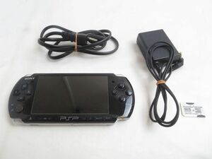 【同梱可】中古品 ゲーム PSP 本体 PSP3000 ピアノブラック 動作品 充電ケーブル メモリースティック付き