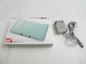 [ including in a package possible ] secondhand goods game Nintendo 3DS LL body SPR-001 mint white operation goods box charge cable attaching 