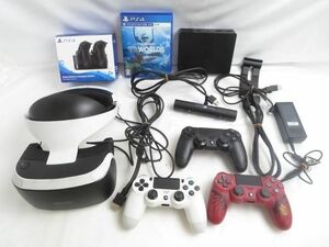 【同梱可】ジャンク品 ゲーム プレイステーション4 PSVR CUH-ZVR2 ソフト VR WORLDS 等 グッズセット