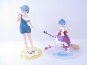 【中古品 同梱可】 フィギュア Re:ゼロから始める異世界生活　REM　レム　2点セット