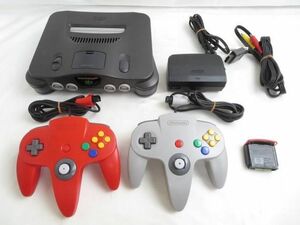 【同梱可】中古品 ゲーム NINTENDO 64 本体 NUS-001 NUS-007 動作品 メモリー拡張パック 付き