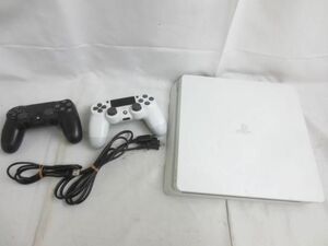 【同梱可】中古品 ゲーム プレイステーション4 PS4本体 CUH-2100A グレイシャーホワイト 動作品 周辺機器あり