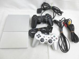 【同梱可】中古品 ゲーム プレイステーション2 PS2 本体 SCPH-90000 サテンシルバー 動作品 周辺機器あり