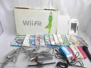 [ продажа комплектом работа не .] игра Wii U корпус WUP-001 белый 8GB рабочий товар баланс панель и т.п. товары комплект 