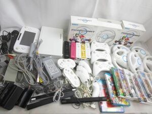 【まとめ売り 動作未確】 ゲーム Wii U 本体 WUP-101 32GB ホワイト Wiiリモコン 等 グッズセット