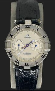 正規品 OMEGA オメガ コンステレーション クロノメーター クォーツ デイデイト シルバーダイヤル メンズ腕時計