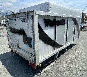 ボトルカー アルミVan container 倉庫 物置 道具箱 冷凍箱 保冷Van サイドドア ※引き取り限定 静岡Prefecture富士市より