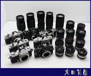 56)質屋出品☆【同梱不可】Nikon Nikomat フィルム一眼/カメラ/レンズ Ai Ais 非Ai /動作未確認 /おまとめ ジャンク ☆1円～