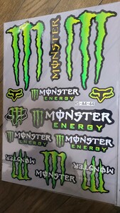 反射防水 耐久性素材モンスターエナジーバイクステッカー デカール MONSTER ENERGY ヘルメットステッカー カッティングシール改装用 耐久性