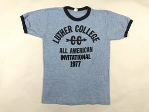 古着 16099 XL 半袖 Tシャツ USA コットン ビンテージ オリジナル vintage 60 70 80 90 スポーツ ウェア リンガー トリム カレッジ