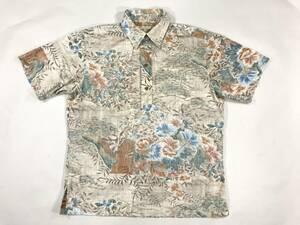 古着 16165 COOKE STREET 半袖 シャツ ハワイアン hawaii 柄 アウトドア キャンプ アロハ プルオーバー