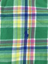 古着 15894 ボーイズ M(12/14)サイズ 半袖 シャツ polo ralph lauren ポロラルフローレン ビンテージ USA _画像3