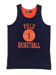 古着 16211 S タンクトップ 半袖 Tシャツ USA コットン ビンテージ オリジナル vintage 90 polo ポロラルフローレン バスケット