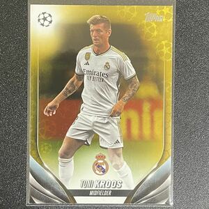 クラブ退団 トニ・クロース 2023-24 TOPPS UEFA CLUB COMPETITIONS Starball Foil Toni Kroos レアルマドリード ドイツ代表